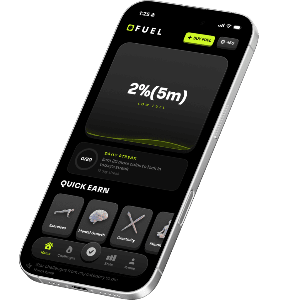 FUEL App Mockup